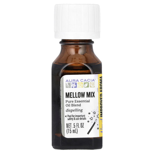 Aura Cacia Pure Essential Oil Blend Mellow Mix 0.5 fl oz (15 ml)