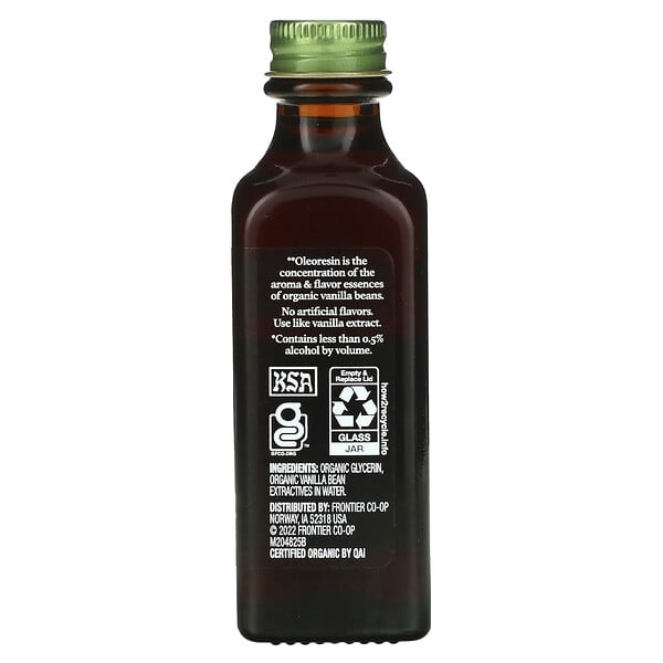 Simply Organic Pure Madagascar Vanilla Non-Alcoholic Flavoring 2 fl oz (59 ml)