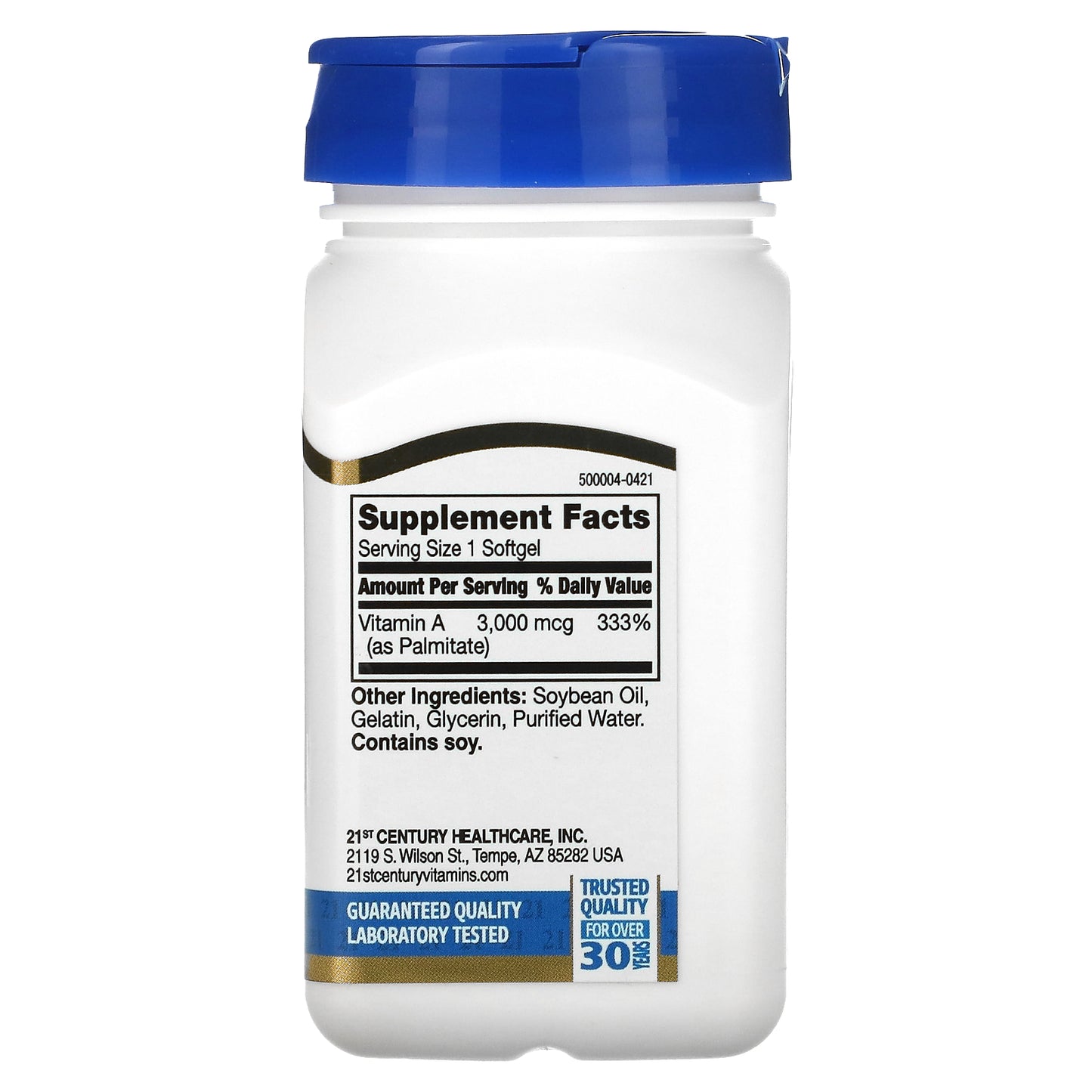 21st Century Vitamin A 3000 mcg (10000 IU) 110 Softgels