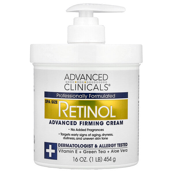 Advanced Clinicals Retinol Advanced Firming Cream 16 oz (454 g)