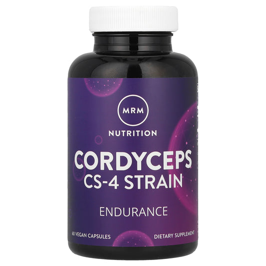 MRM Nutrition Cordyceps CS-4 Strain 60 Vegan Capsules (750 mg per Capsule)