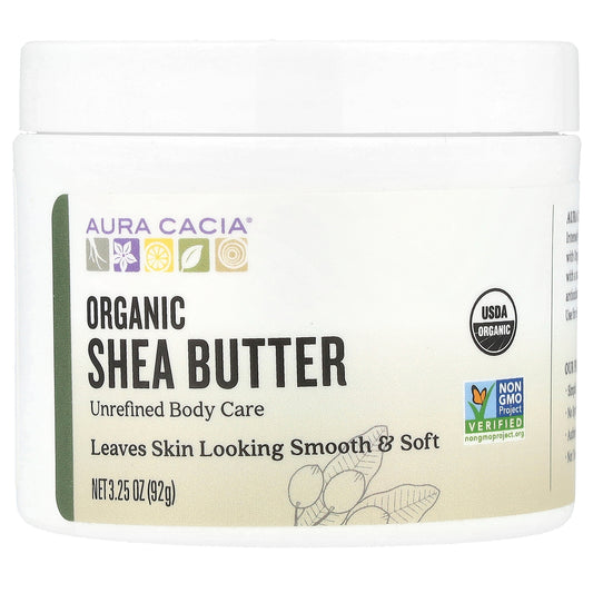 Aura Cacia Organic Shea Butter 3.25 oz (92 g)