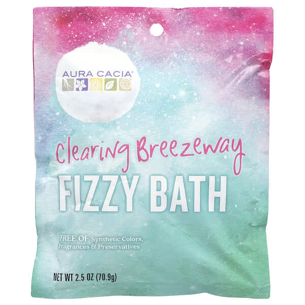 Aura Cacia Fizzy Bath Clearing Breezeway 2.5 oz (70.9 g)