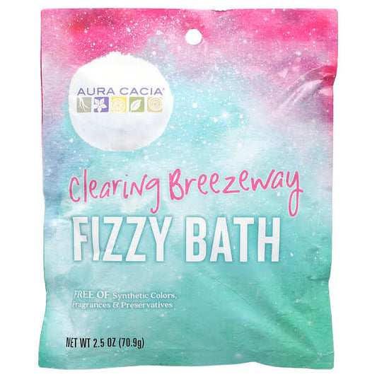 Aura Cacia Fizzy Bath Clearing Breezeway 2.5 oz (70.9 g)