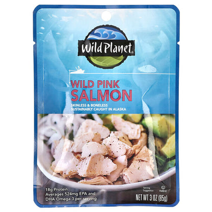 Wild Planet Wild Pink Salmon Skinless & Boneless 3 oz (85 g)