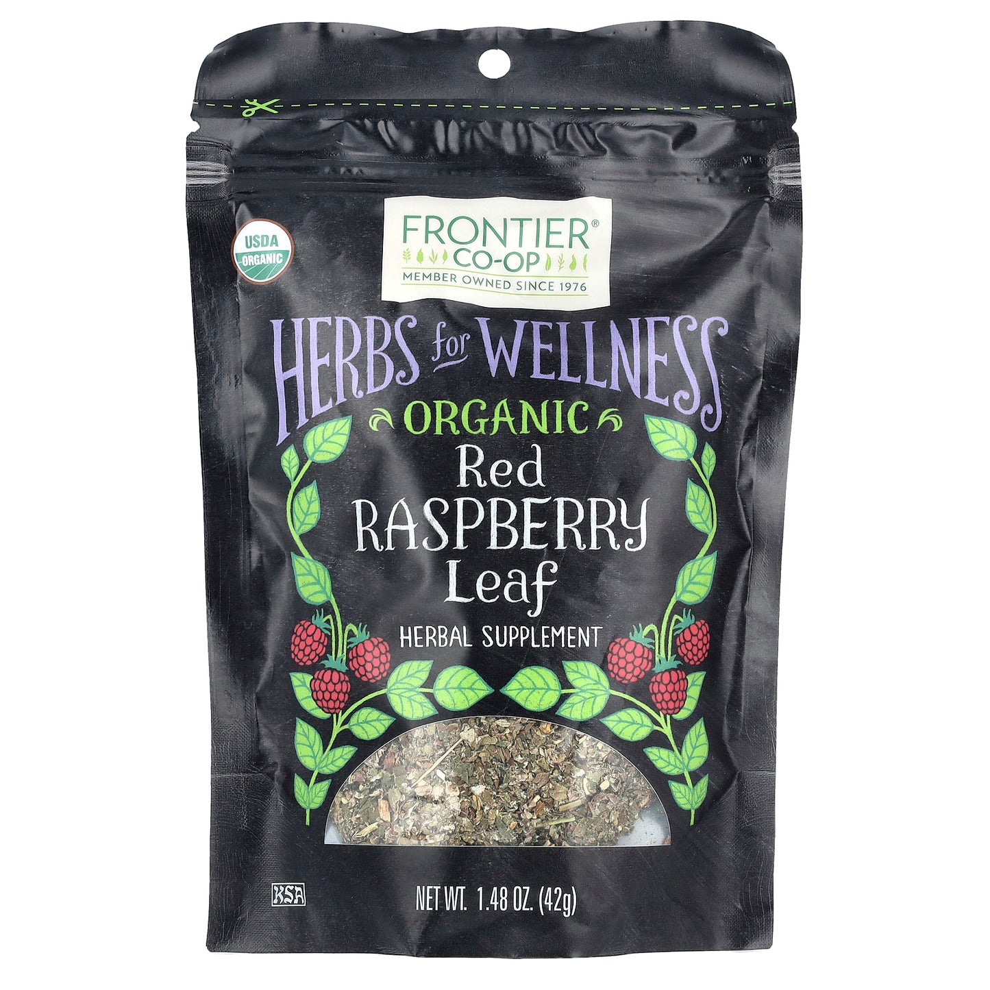 Frontier Co-op Organic Red Raspberry Leaf 1.48 oz (42 g)