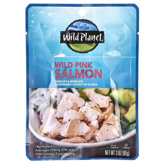 Wild Planet Wild Pink Salmon Skinless & Boneless 3 oz (85 g)