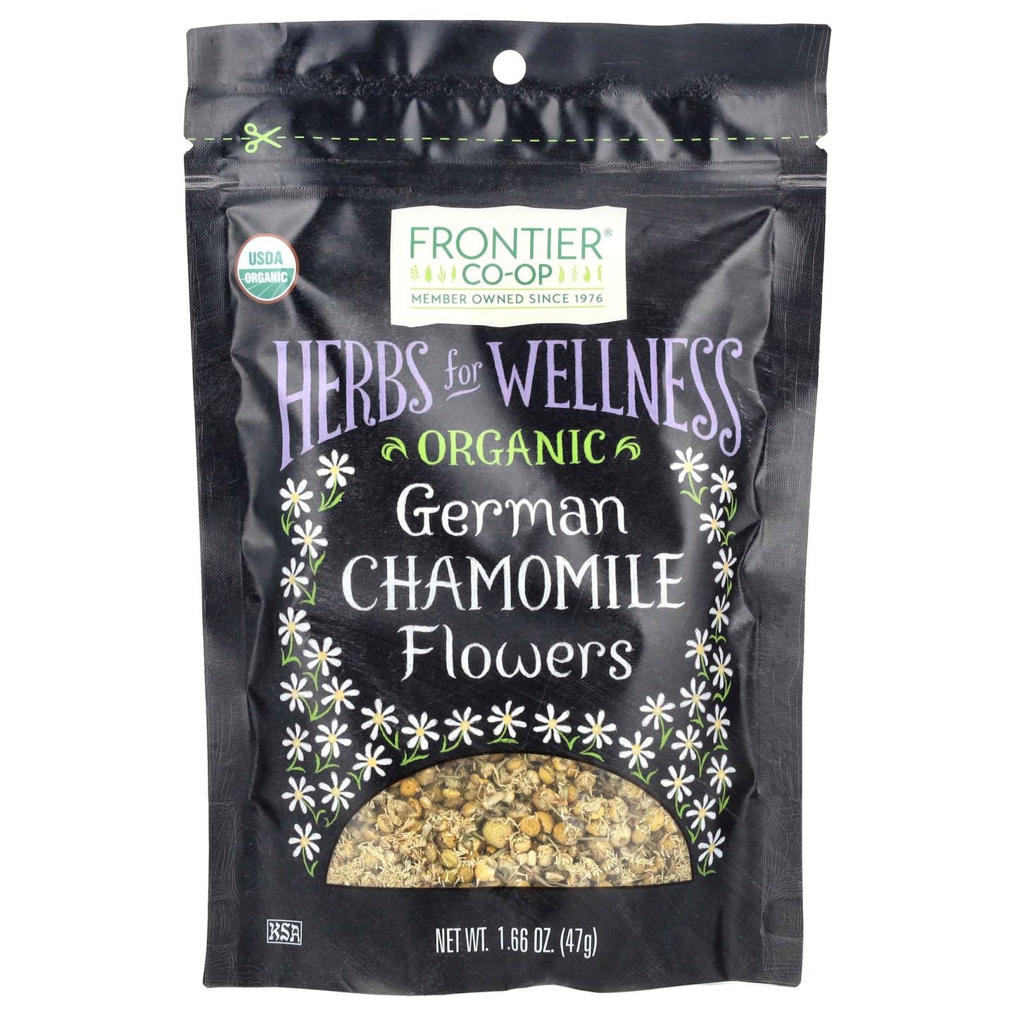 Frontier Co-op Organic German Chamomile Flowers 1.66 oz (47 g)