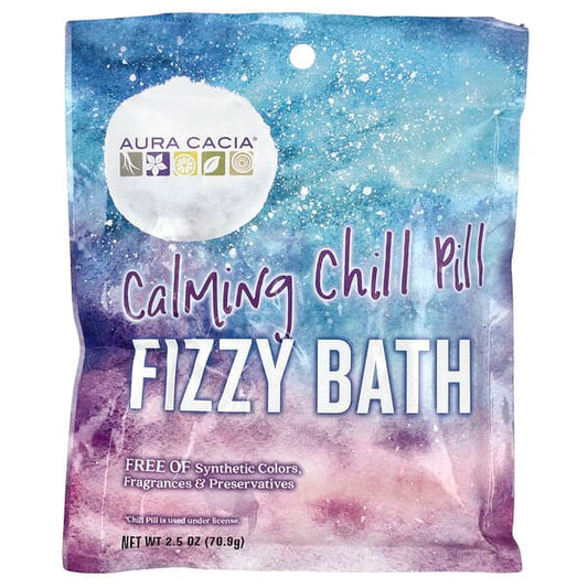 Aura Cacia Fizzy Bath Calming Chill Pill 2.5 oz (70.9 g)