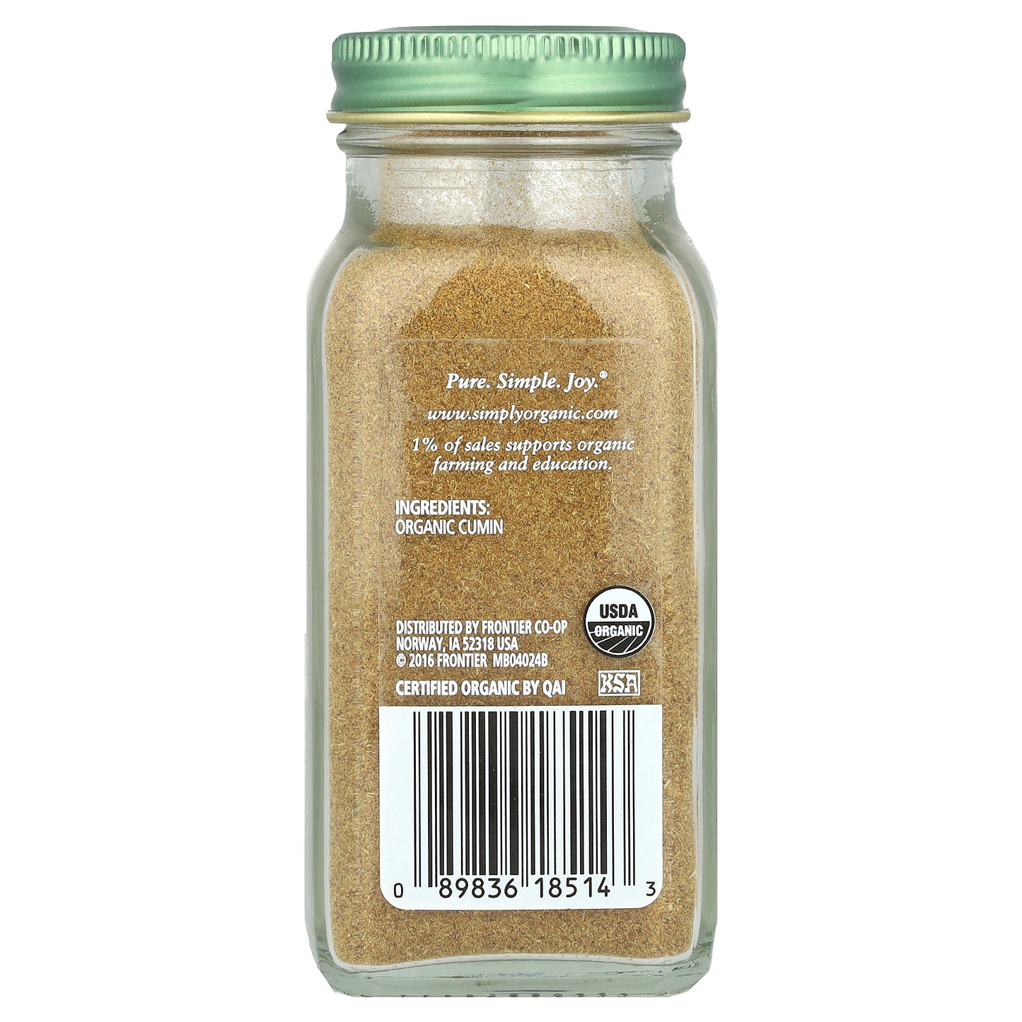 Simply Organic Ground Cumin 2.31 oz (65 g)