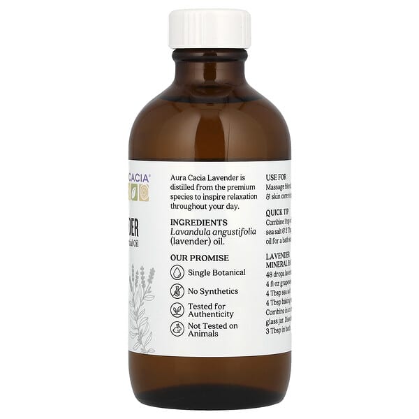 Aura Cacia Pure Essential Oil Lavender 4 fl oz (118 ml)