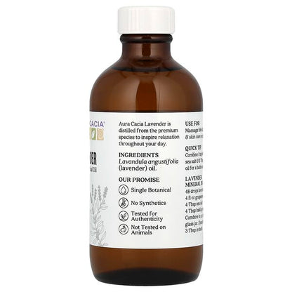 Aura Cacia Pure Essential Oil Lavender 4 fl oz (118 ml)