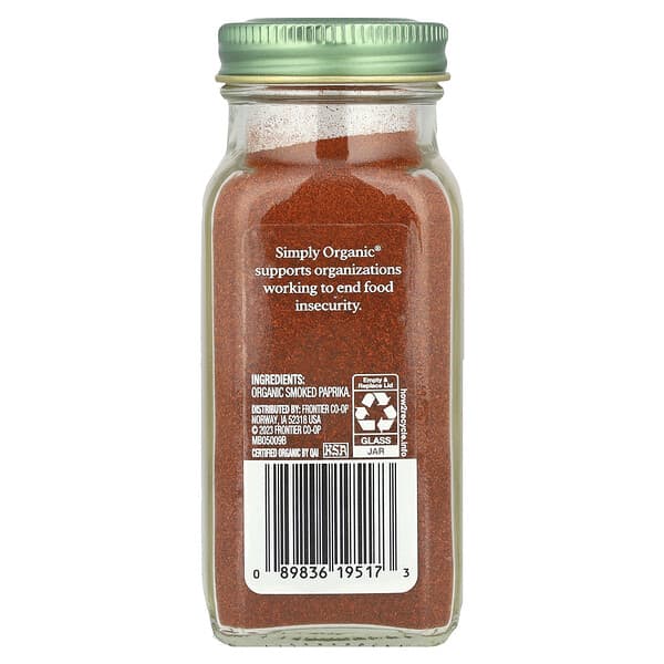 Simply Organic Smoked Paprika 2.72 oz (77 g)