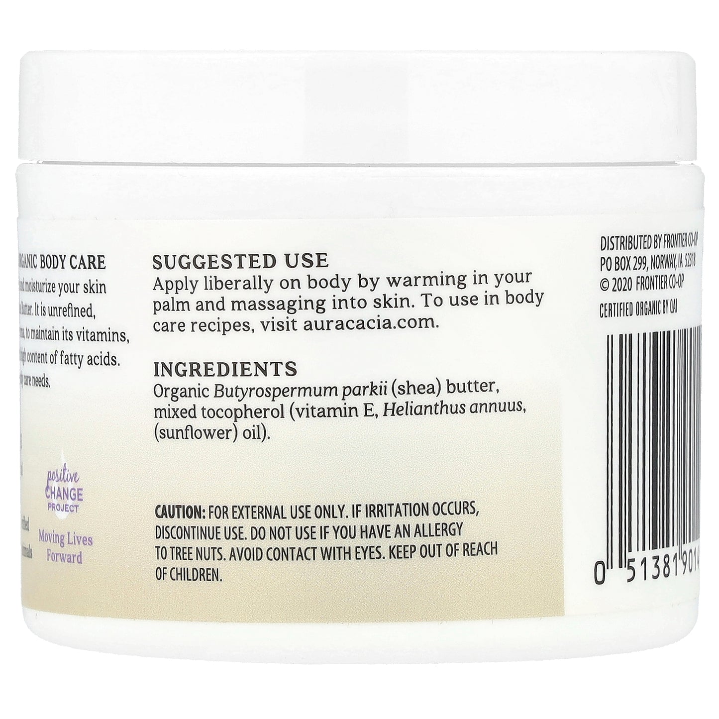 Aura Cacia Organic Shea Butter 3.25 oz (92 g)