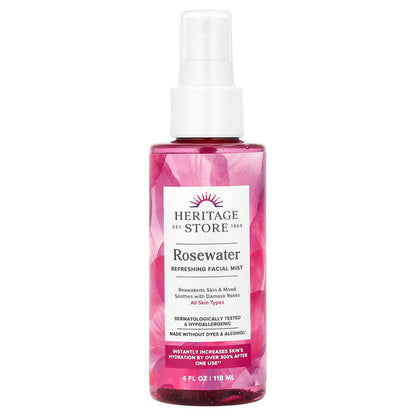 Heritage Store Rosewater Refreshing Facial Mist 8 fl oz (237 ml)