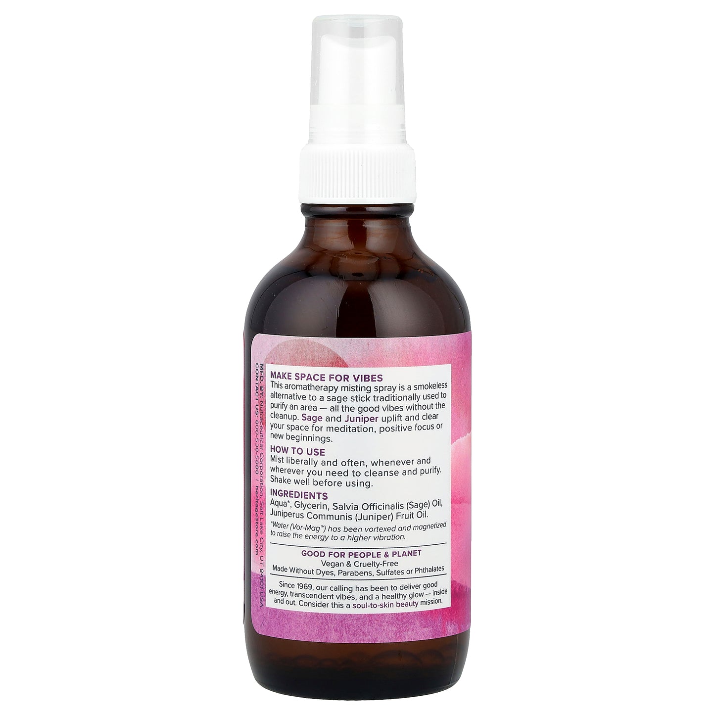 Heritage Store Aura Smudge Smokeless Sage  4 fl oz (118 ml)