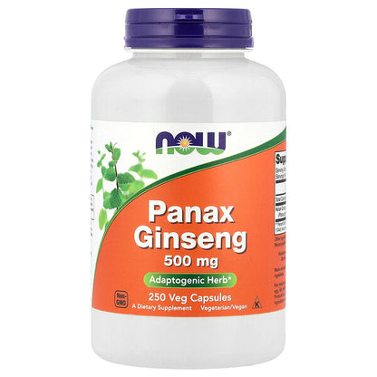 NOW Foods Panax Ginseng  500 mg 100 Veg Capsules