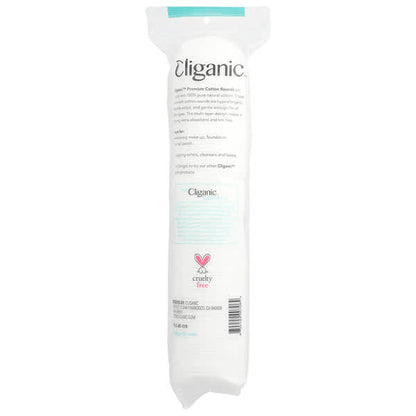 Cliganic Premium Cotton Rounds 100 Count