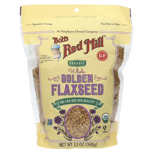 Bob's Red Mill Organic Whole Golden Flaxseed 13 oz (368 g)