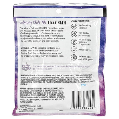 Aura Cacia Fizzy Bath Calming Chill Pill 2.5 oz (70.9 g)