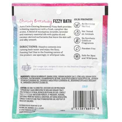 Aura Cacia Fizzy Bath Clearing Breezeway 2.5 oz (70.9 g)