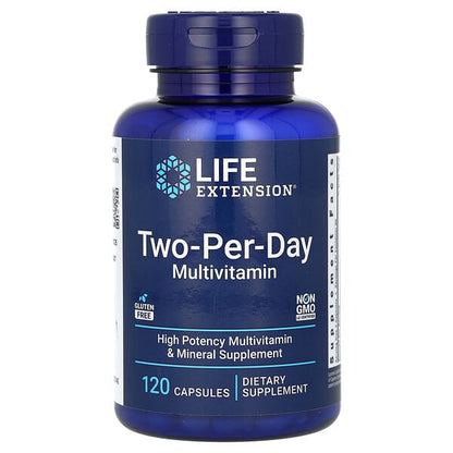 Life Extension Two-Per-Day Multivitamin 120 Capsules