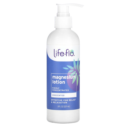 Life-flo Magnesium Lotion Highly Concentrated Unscented 8 fl oz (237 ml)