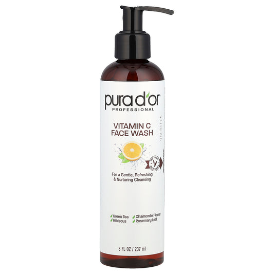 Pura D'or Professional Vitamin C Face Wash 8 fl oz (237ml)