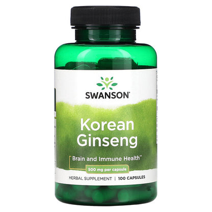Swanson Korean Ginseng  500 mg  100 Capsules