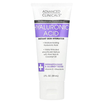 Advanced Clinicals Hyaluronic Acid Hydrating Body Cream 16 oz (454 g)