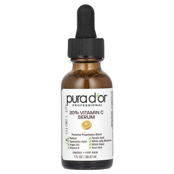 Pura D'or Professional 20% Vitamin C Serum 1 fl oz (29.57 ml)