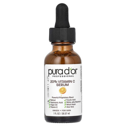 Pura D'or Professional 20% Vitamin C Serum 1 fl oz (29.57 ml)