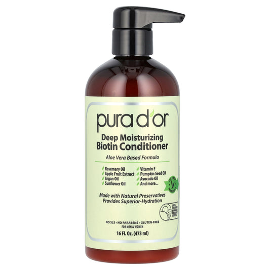 Pura D'or Deep Moisturizing Biotin Conditioner 16 fl oz (473 ml)