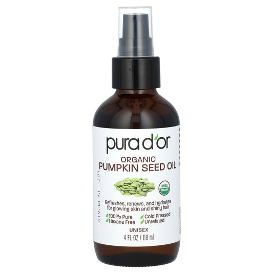 Pura D'or Organic Pumpkin Seed Oil 4 fl oz (118 ml)