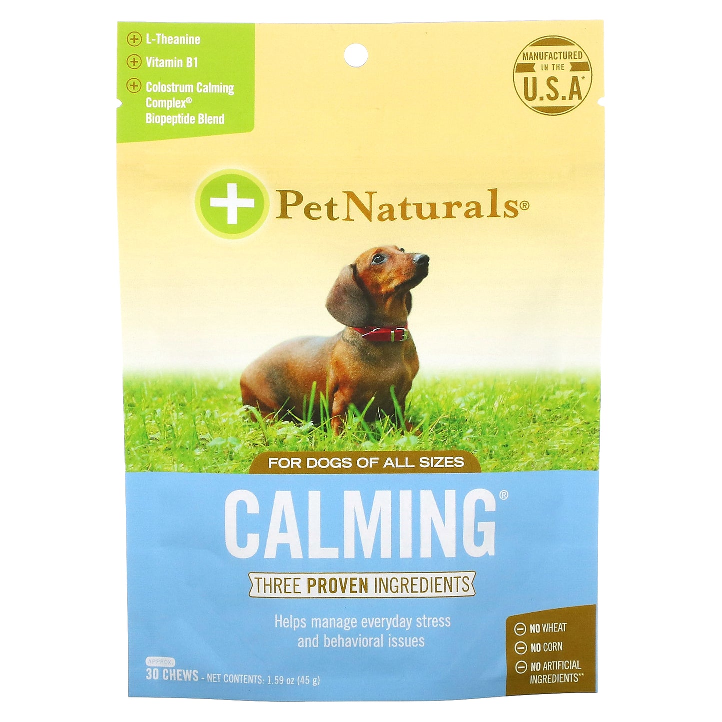 Pet Naturals Calming For Dogs All Sizes 30 Chews 1.59 oz (45 g)
