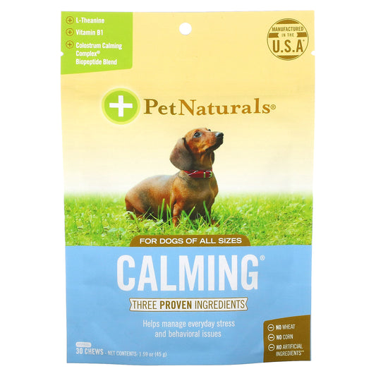 Pet Naturals Calming For Dogs All Sizes 30 Chews 1.59 oz (45 g)