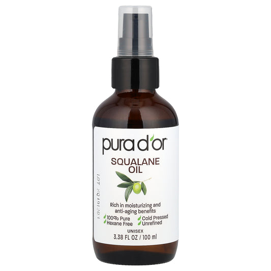 Pura D'or Squalane Oil 3.38 fl oz (100 ml)