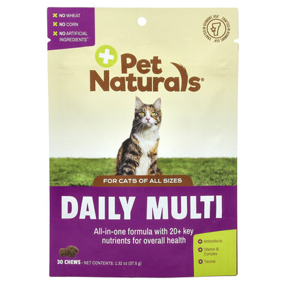 Pet Naturals Daily Multi For Cats All Sizes 30 Chews 1.32 oz (37.5 g)