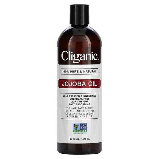 Cliganic 100% Pure & Natural Jojoba Oil 16 fl oz (473 ml)
