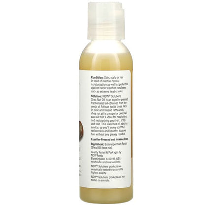 NOW Foods Solutions Shea Nut Oil 4 fl oz (118 ml)