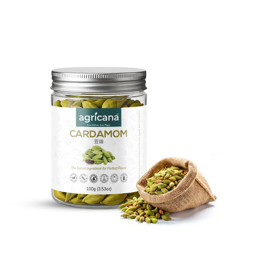 Agricana Cardamom Pods Whole Green Natural Cardamom Seeds from Idukki, India  (ElaIchi)